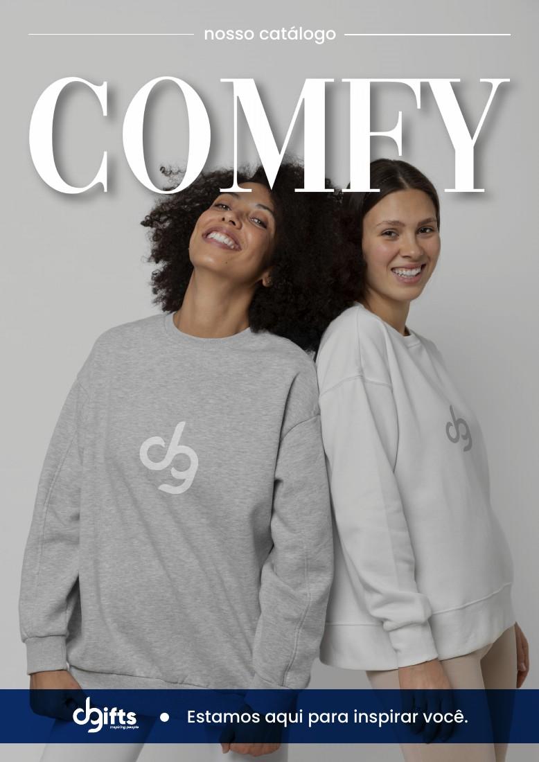 Capa original do catálogo Comfy da Dgifts