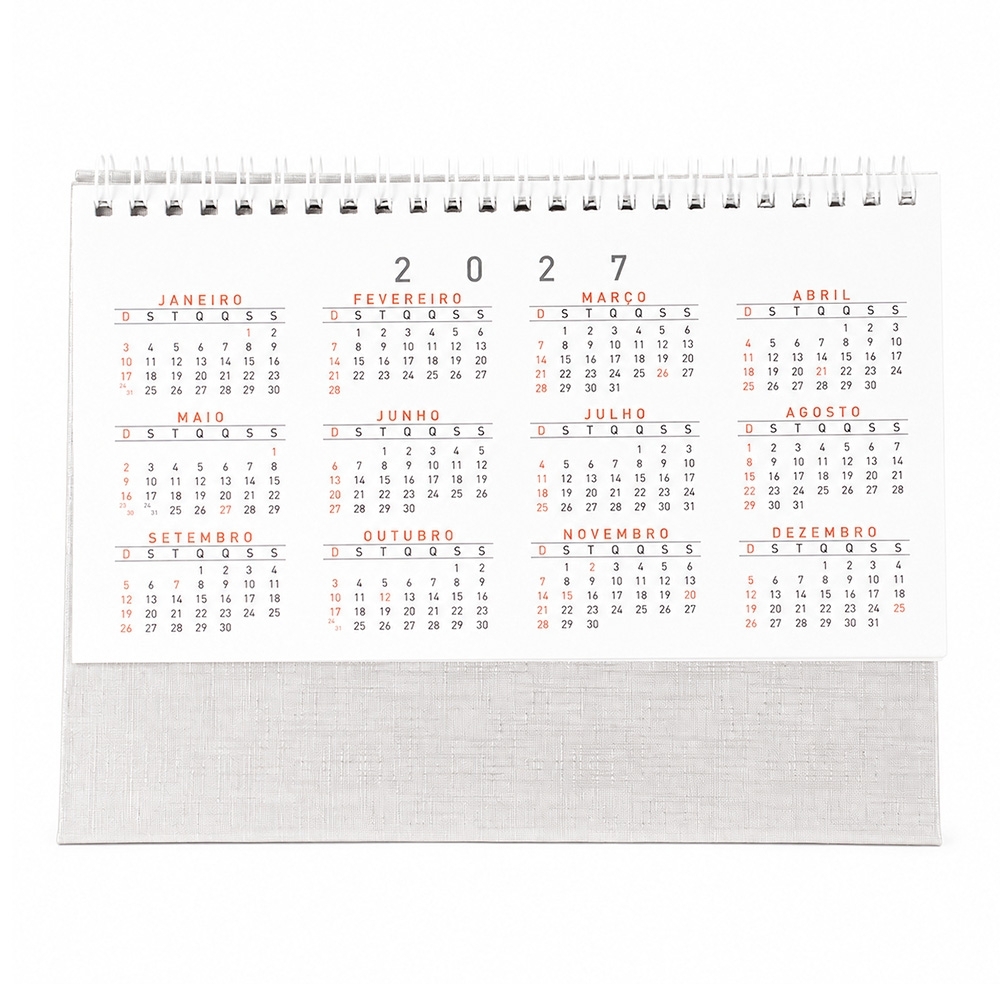 CALENDÁRIO DE MESA 2027