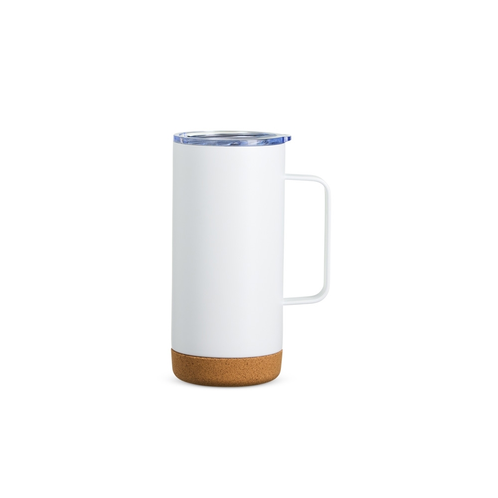 CANECA TÉRMICA COM CORTIÇA DE 500ML