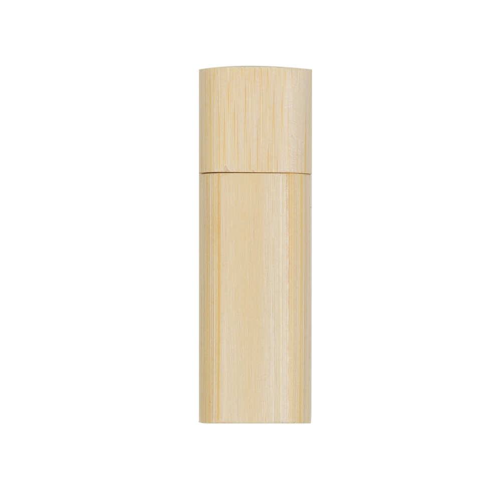 PEN DRIVE BAMBU REDONDO 8GB C/ TAMPA