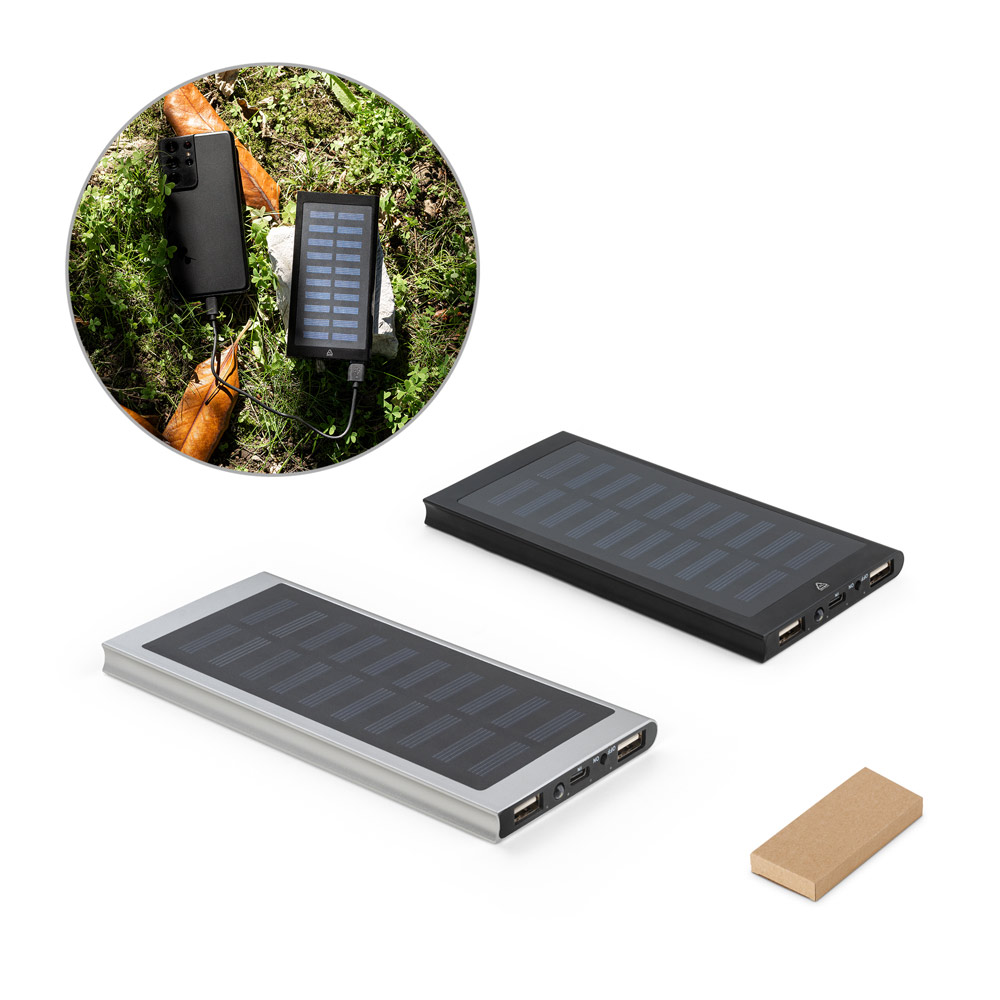 CLERK. Bateria portátil em alumínio 100% reciclado (8 000 mAh)