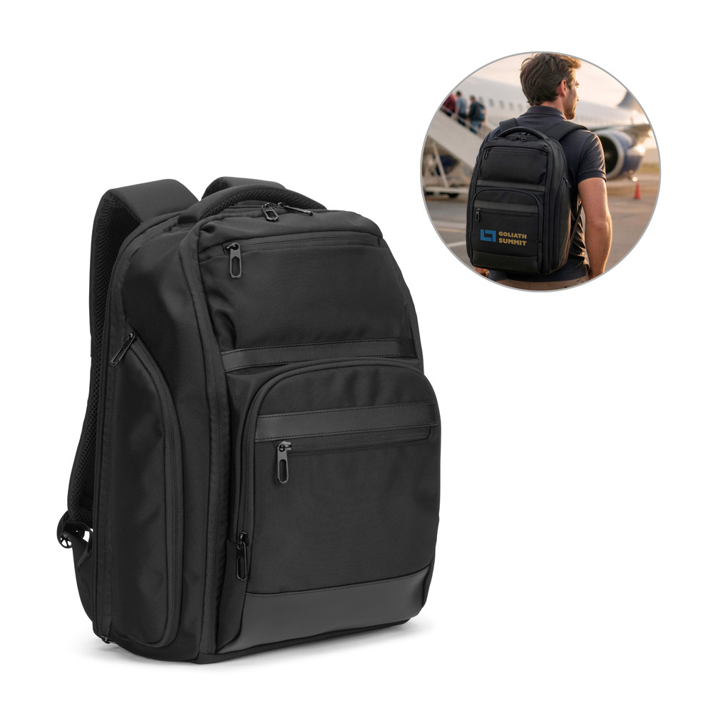 WILMINGTON. Mochila para notebook (17'3") com compartimento para organizar e transportar roupas em viagens (24L)