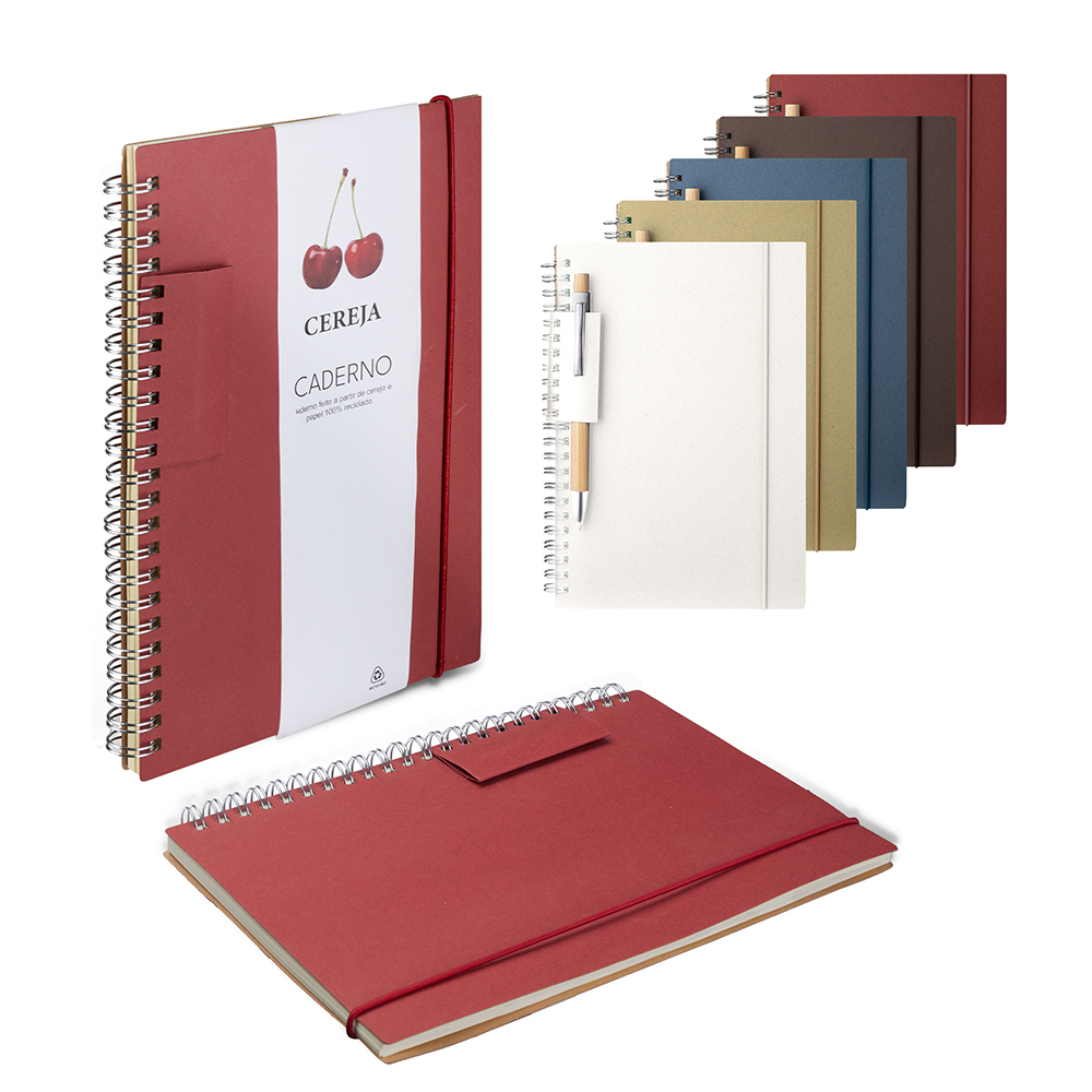 Caderno A5 Capa em Papel Reciclado