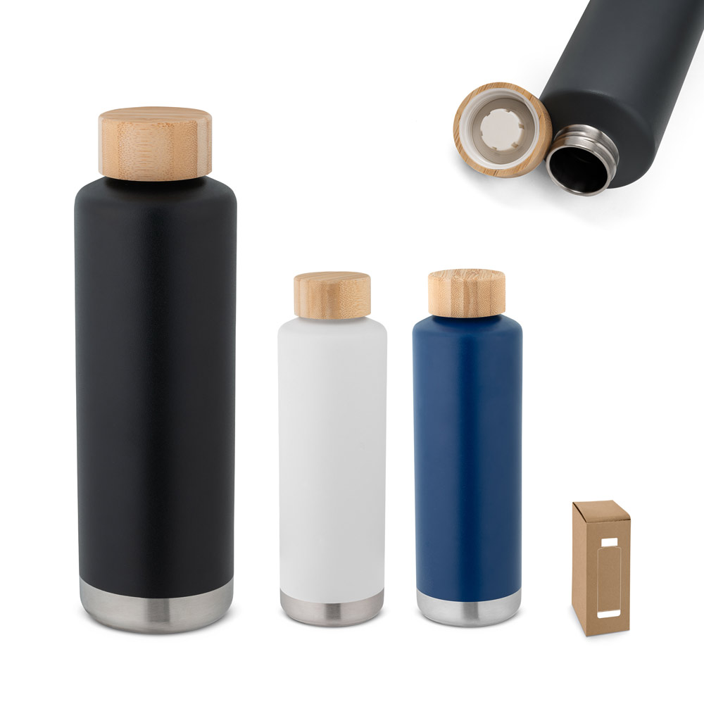 NORRE BOTTLE. Garrafa térmica em aço inox de parede dupla isolada a vácuo (640 mL)