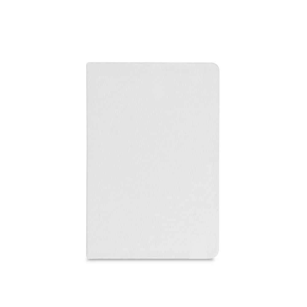 ANNE SUB. Caderno A5 de capa dura em poliéster 100% reciclado 300D ideal para personalização em sublimação