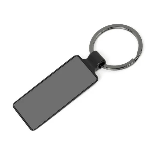 CHAVEIRO EM METAL - CINZA/PRETO