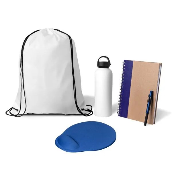 KIT BOAS VINDAS - 5 PÇS - BRANCO/AZUL