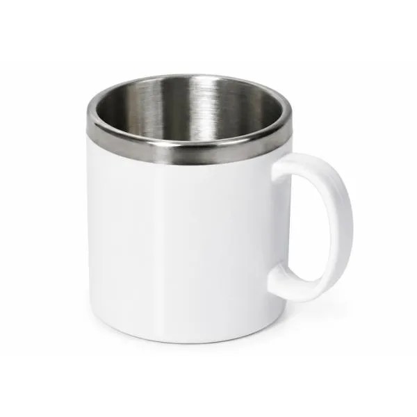 CANECA EM AÇO INOX/POLIESTIRENO - 300 ML