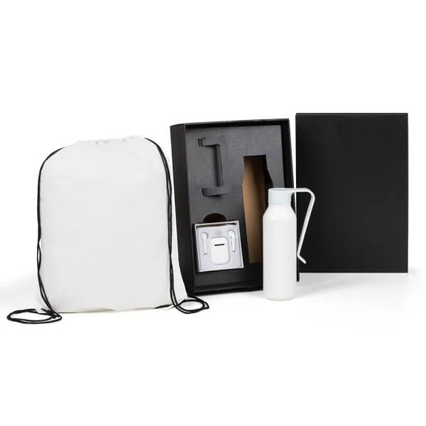 KIT MOCHILA, GARRAFA E FONE BLUETOOTH - 3 PÇS