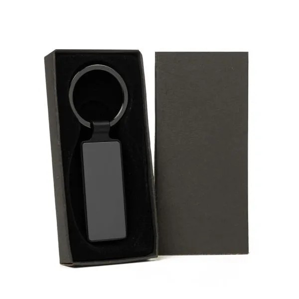 CHAVEIRO EM METAL - CINZA/PRETO