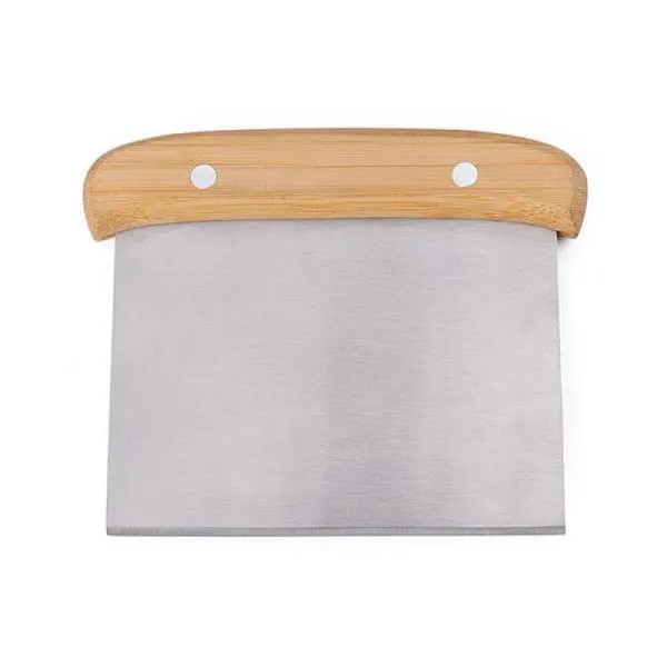 ESPÁTULA MULTIUSO EM MADEIRA / INOX - 13,5X11,5CM