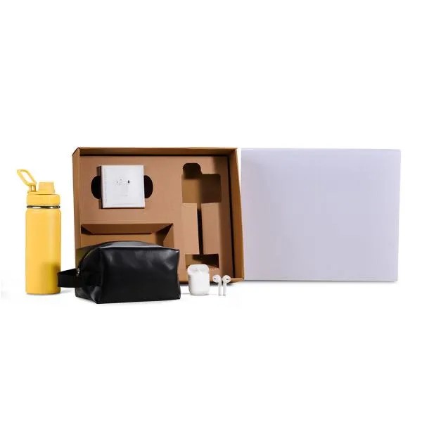KIT GARRAFA, NECESSAIRE E FONE - 3 PÇS