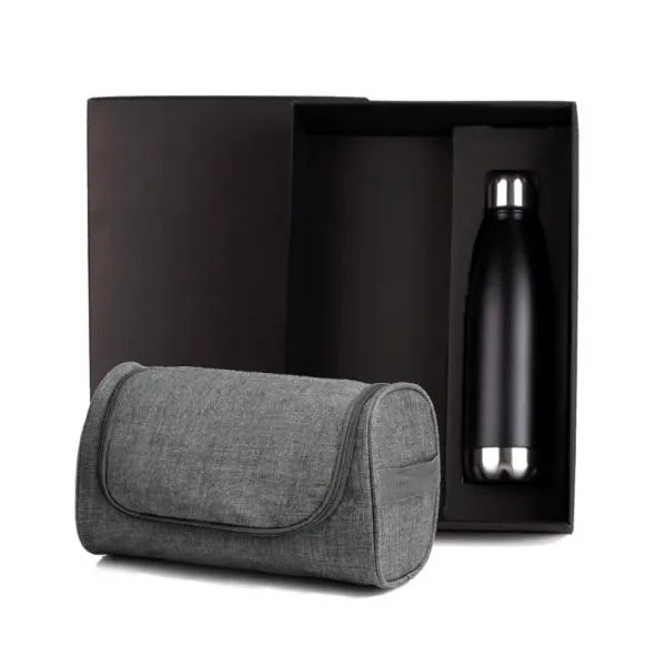 KIT NECESSAIRE E GARRAFA - 2 PÇS