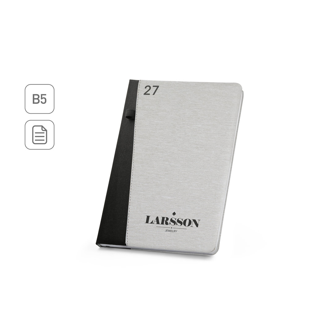 LARSSON B5. Agenda B5 em PET reciclado (100% rPET)