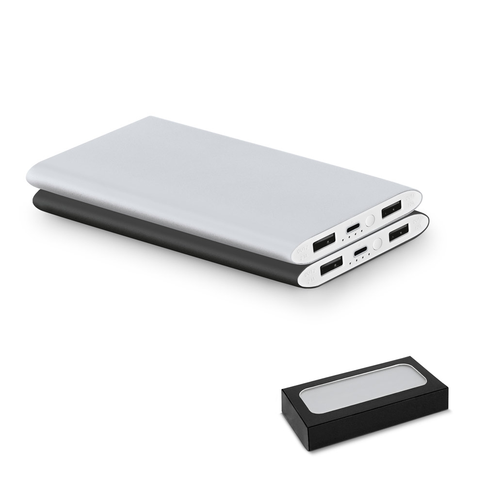 ZACK 7'2. Bateria portátil em alumínio e bateria em lítio 7'200 mAh