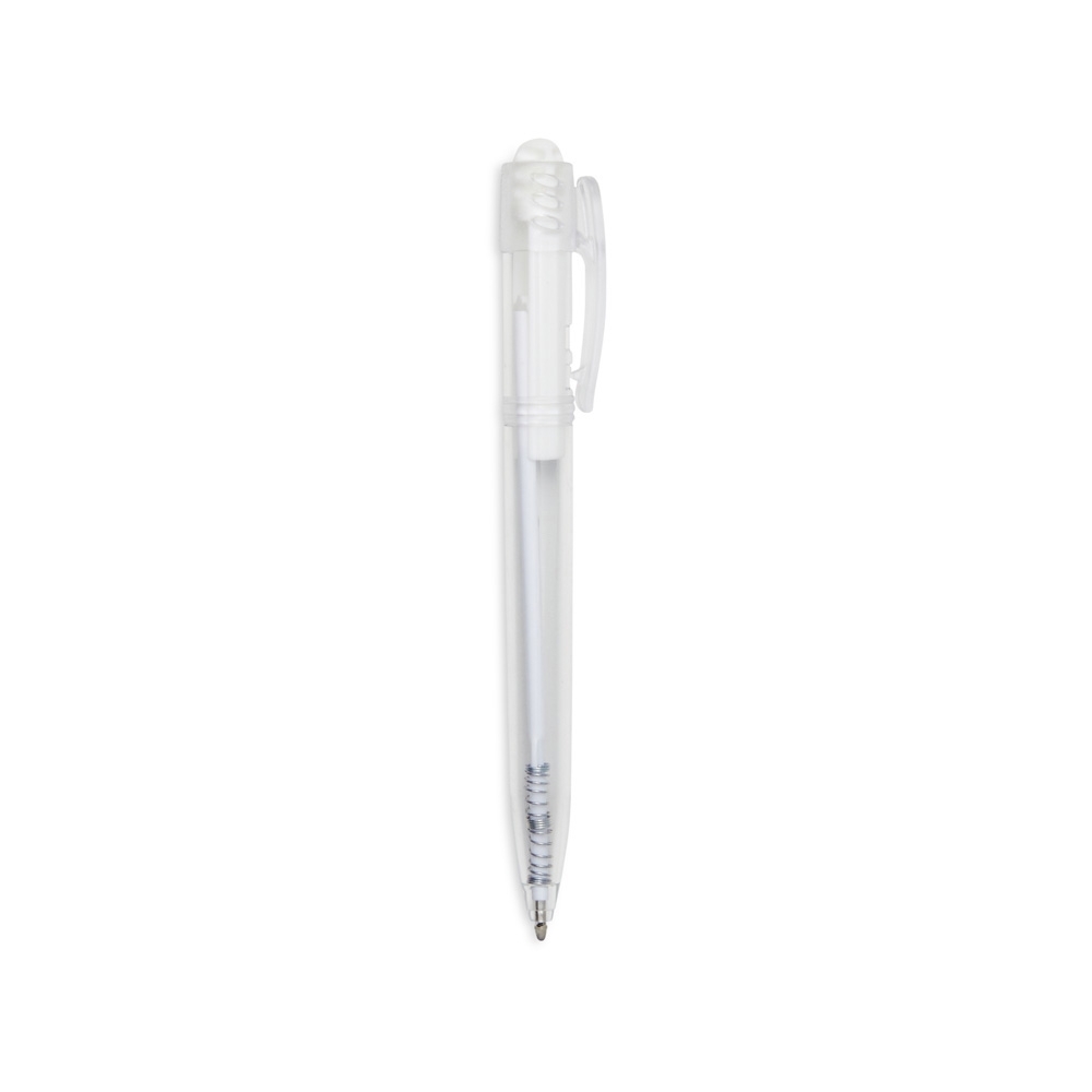CANETA PLASTICA TRANSLUCIDA