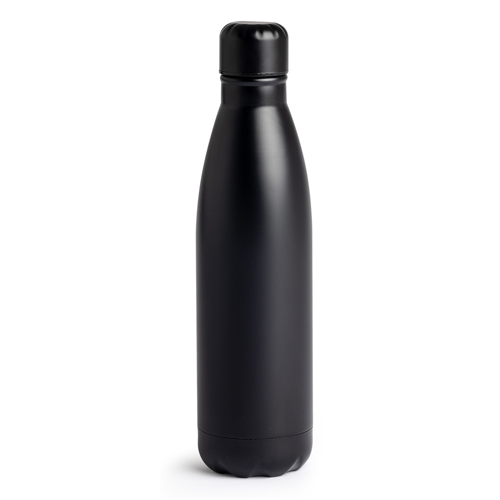 GARRAFA 750ML INOX TAMPA PRETA