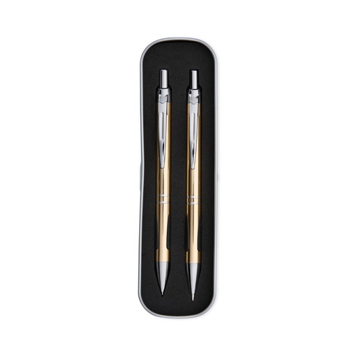 [X158577] CONJUNTO CANETA E LAPISEIRA METAL