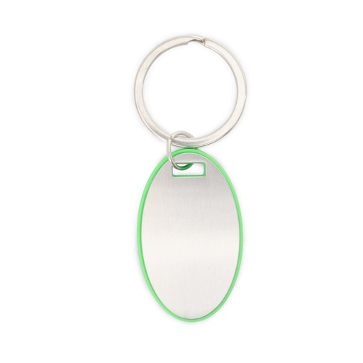 [X130885] CHAVEIRO OVAL PLASTICO/METAL
