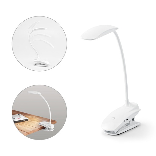 [54743-106] NEZBIT. Luminária de mesa portátil em ABS e com LED COB