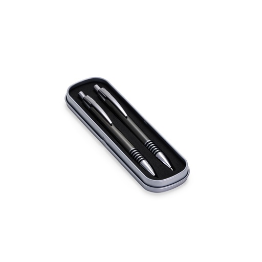 [X180084] CONJUNTO CANETA E LAPISEIRA METAL