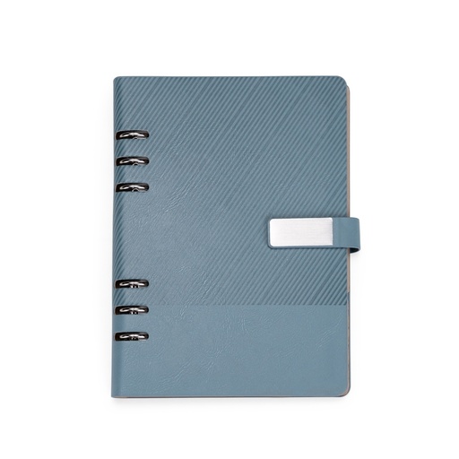 [X246204] CADERNO FICHÁRIO COURO SINTÉTICO