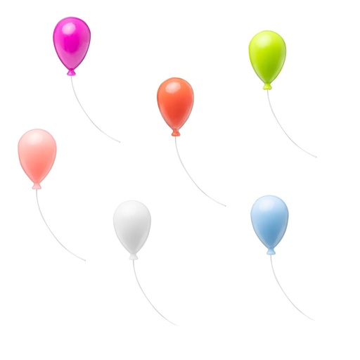 [X154903] IMÃ DECORATIVO BALÃO 6 PEÇAS