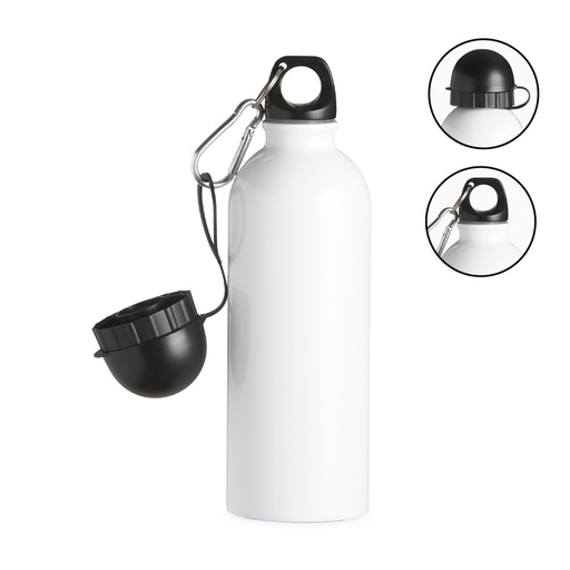 [X074403] SQUEEZE INOX 500ML C/ BICO E MOSQUETÃO