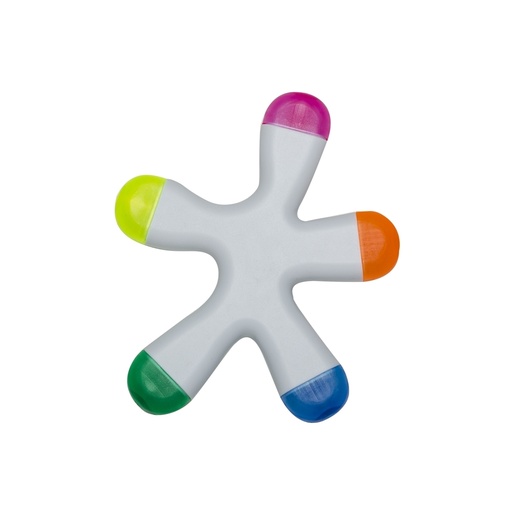 [X018910] MARCA TEXTO SPLASH C/ 5 CORES