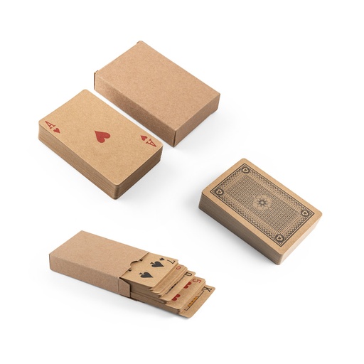 [98149-103] FISCHER. Baralho de 54 cartas clássicas em papel kraft
