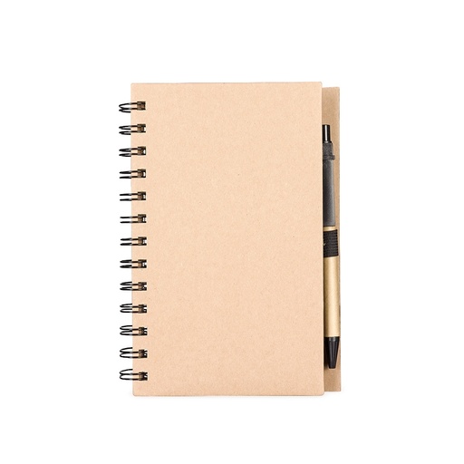 [X202070] CADERNO ECOLÓGICO COM AUTOADESIVOS E CANETA