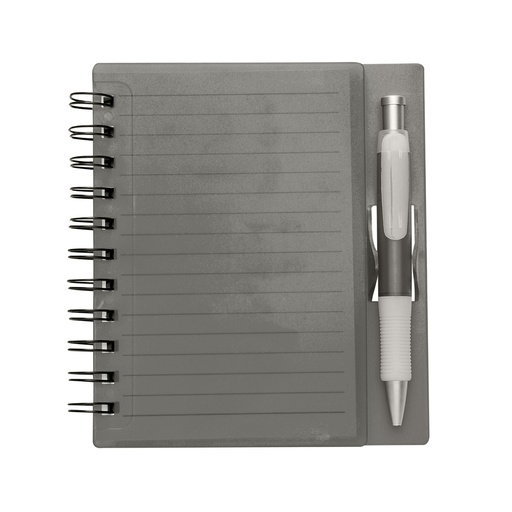 [X187976] CADERNO PLÁSTICO C/ CANETA