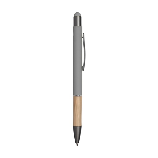 [X157252] CANETA TOUCH SCREEN ALUMÍNIO E BAMBU