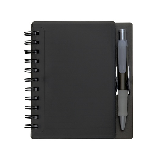 [X199680] CADERNO PLÁSTICO C/ CANETA