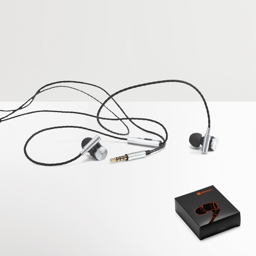 [97923-107] VIBRATION. Fones de ouvido em metal e ABS