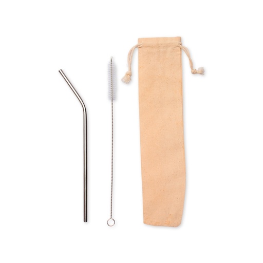 [X097659] KIT CANUDO DE METAL COM ESCOVA DE LIMPEZA