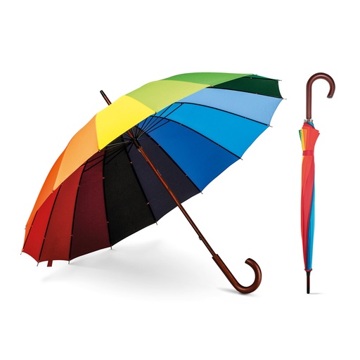 [99140-100] DUHA. Guarda-chuva arco-íris em poliéster pongee 190T