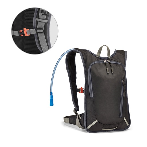 [92628-113] MOUNTI. Mochila esportiva com reservatório de água em 420D 2 L