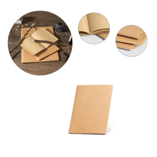[53627-160] ALCOTT A6 II. Caderno de capa flexível em cartão (250 g/m²) com páginas lisas