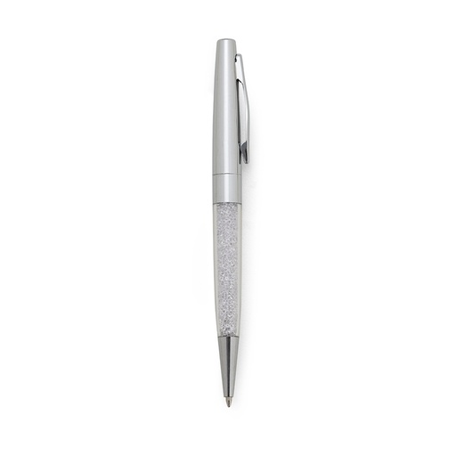 [X114960] CANETA SEMI - METAL CRISTAIS