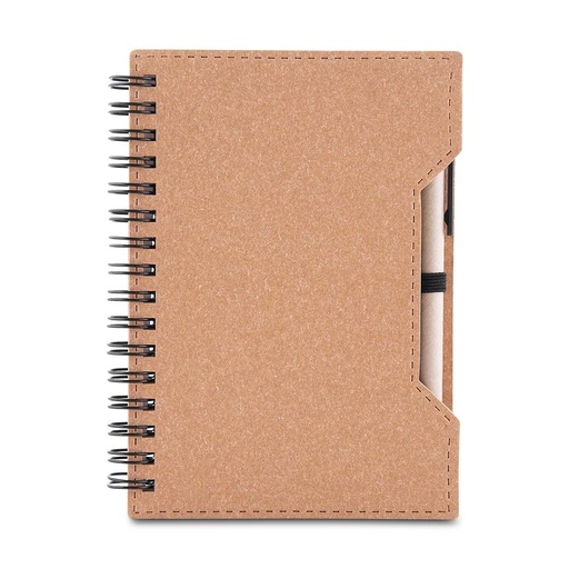 [X231444] CADERNO DE PAPELÃO COM CANETA