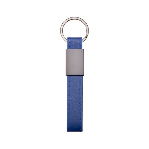 [X247219] CHAVEIRO METAL COM COURO SINTÉTICO