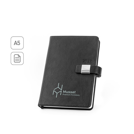 [66221-103] MUSSET A5. Agenda A5 em PU (58% reciclado)