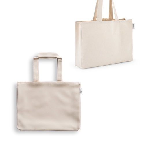 [92330-150] PARMA. Sacola em 50% algodão, 30% algodão reciclado e 20% poliéster reciclado (220 g/m²)