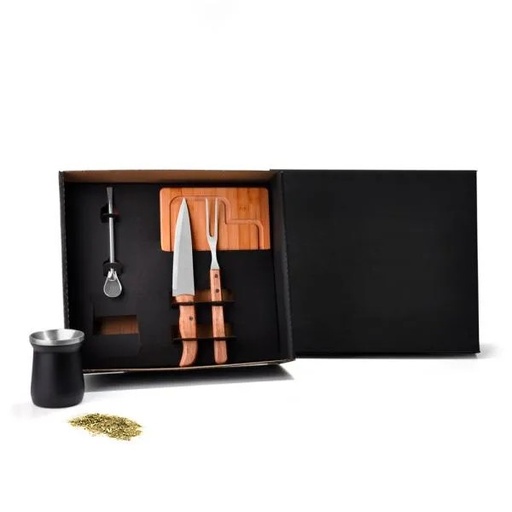 [KT-90306] KIT PARA CHURRASCO / CHIMARRÃO / TERERE - 5 PÇS