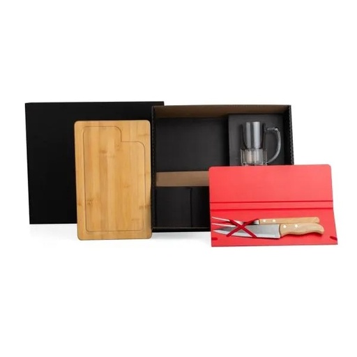 [KT-9019Y] KIT CHURRASCO COM CANECA