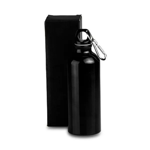 [AS-01511] SQUEEZE EM ALUMÍNIO PRETO - 500ML