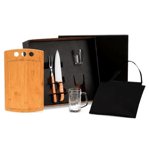 [KT-90436] KIT PARA CHURRASCO E CERVEJA - 6 PÇS