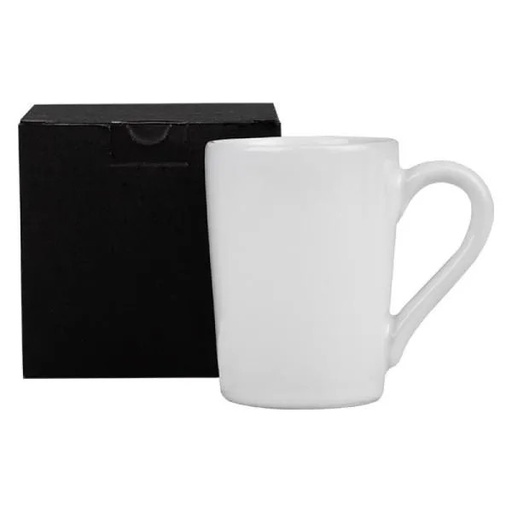 [CO-41230] CANECA EM CERÂMICA BRANCA - 230 ML