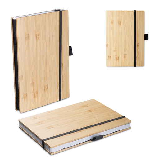 [CAD200] Caderno B6 Capa em Bambu